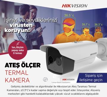 Haikon Hikvision Termografik IP Termal Isı Ölçer Kamera